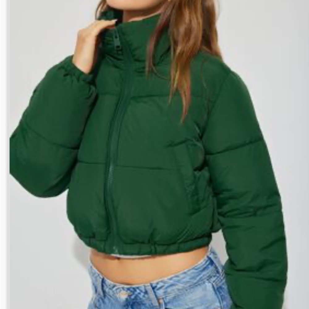 Brand New Green Puffer Jacket from Garage